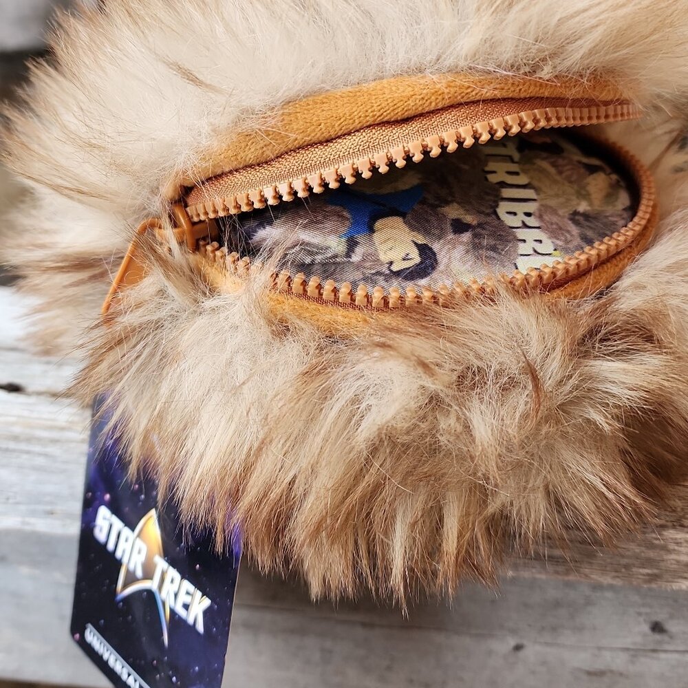 Star Trek Faux Fur Brown Wristlet Clutch